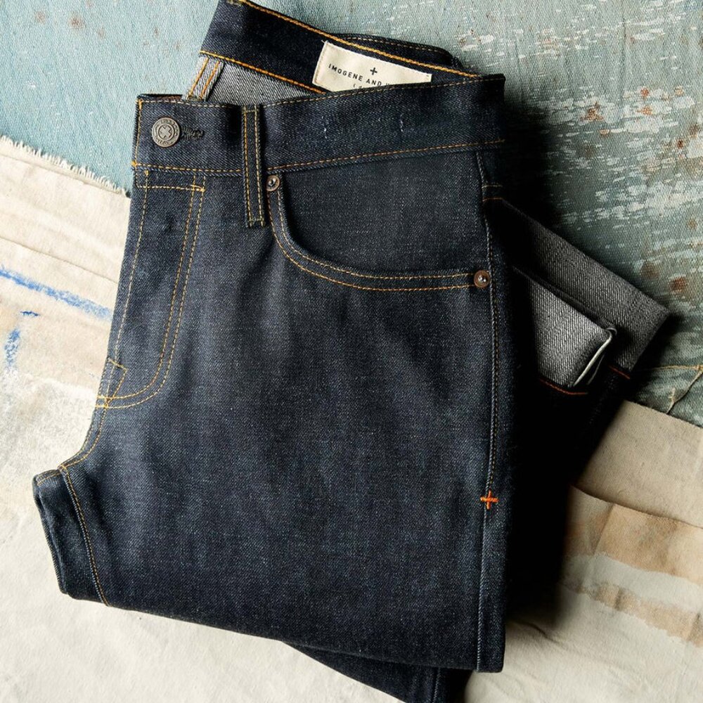 imogene + willie, Mens Charlie Raw Denim Jeans - Size 27